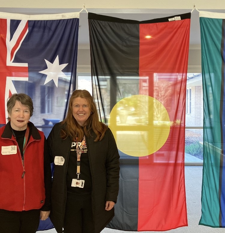 Aunty Robin Young and Nichole Harper (Aboriginal Community Development Officer - Wingecarribee Shire Council)