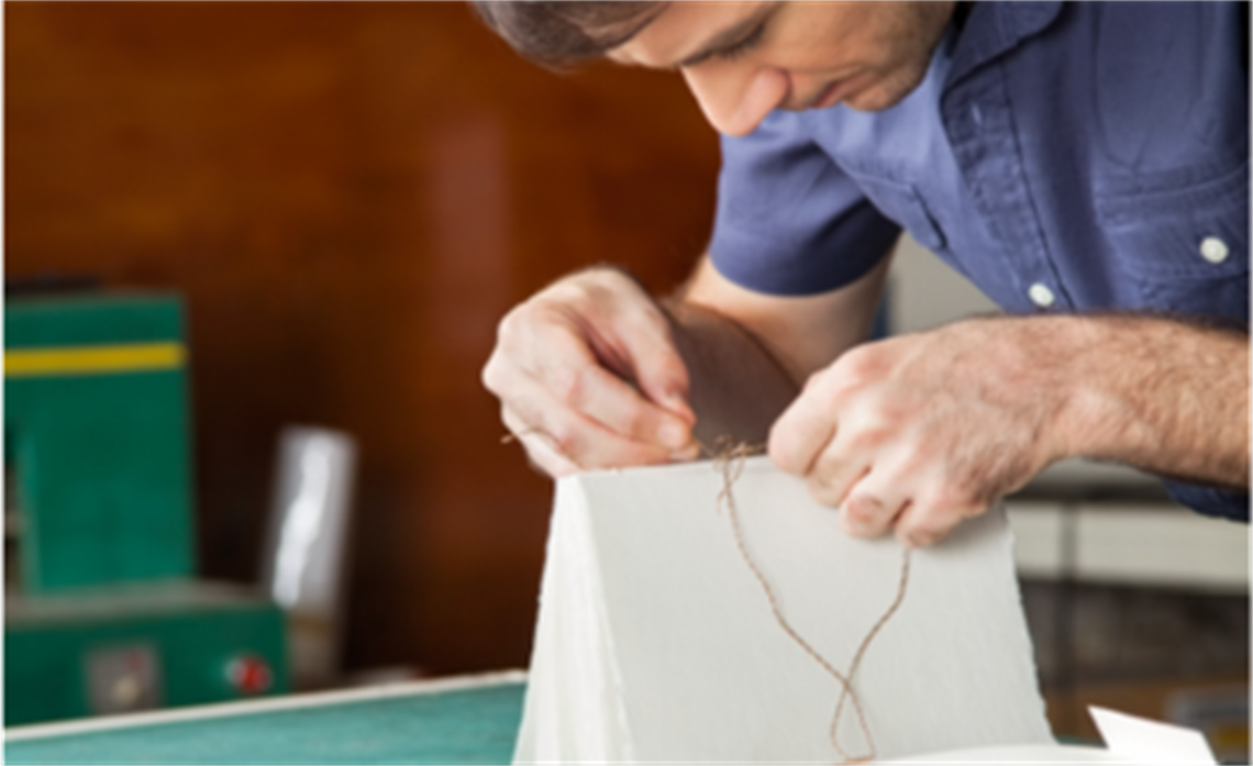 Worker Binding Books