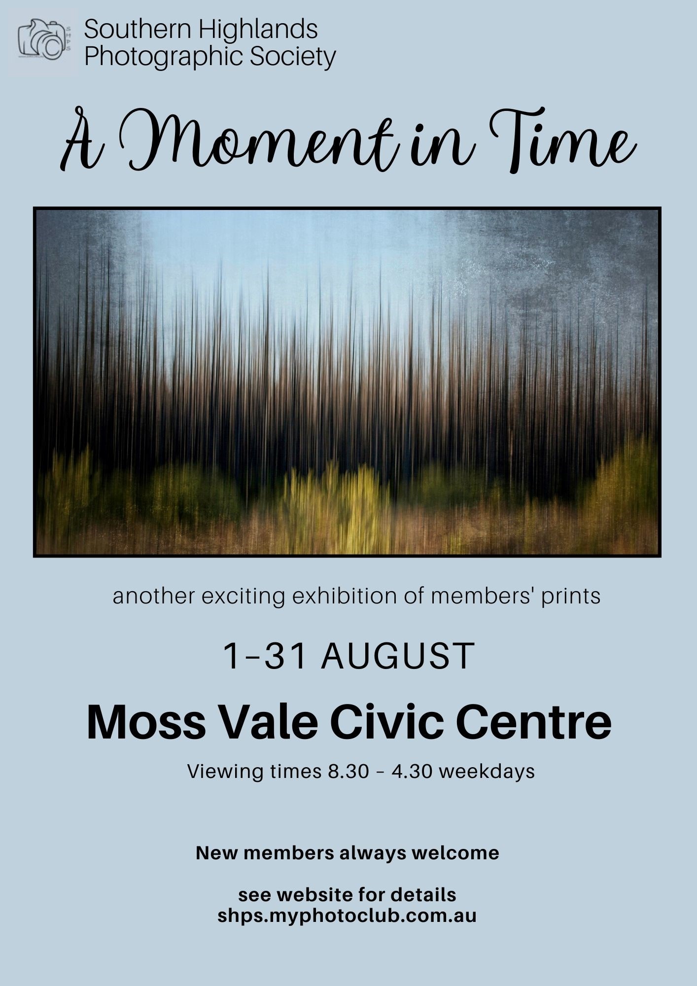 A Moment in Time - Atrium Exhibition flyer