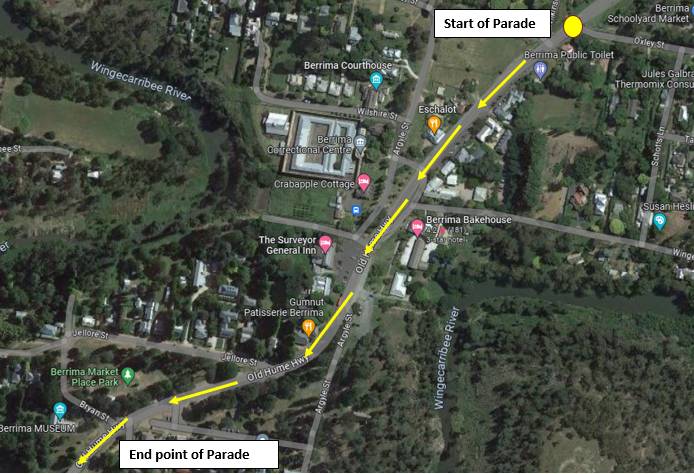 Australia Day 2024 Wingecarribee Shire Council   Australia Day Parade Route 2024 