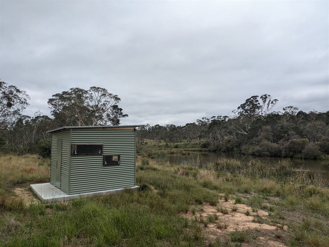 Image of Bird Hide at Welby Weir Reserve in the Wingecarribee Shire 