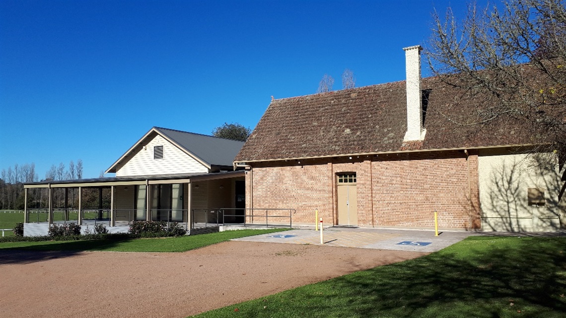 Exeter Hall NSW exterior view from side of building