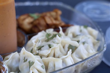 Nepalese Momo Dumplings Steamed