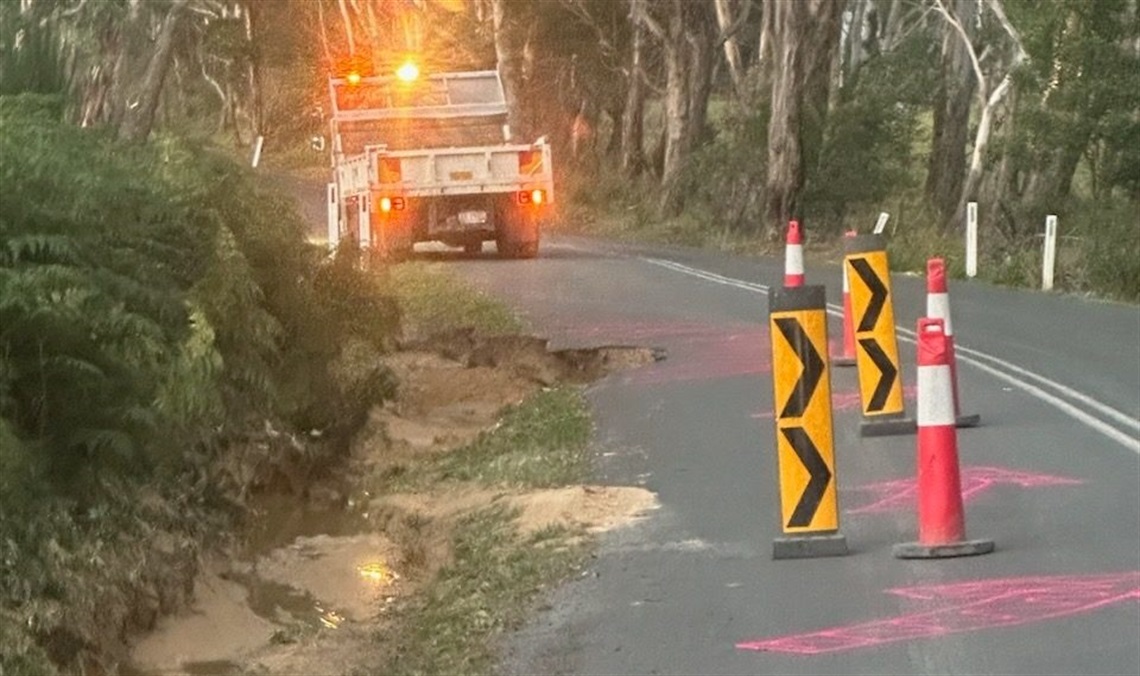 Joadja Road water damage