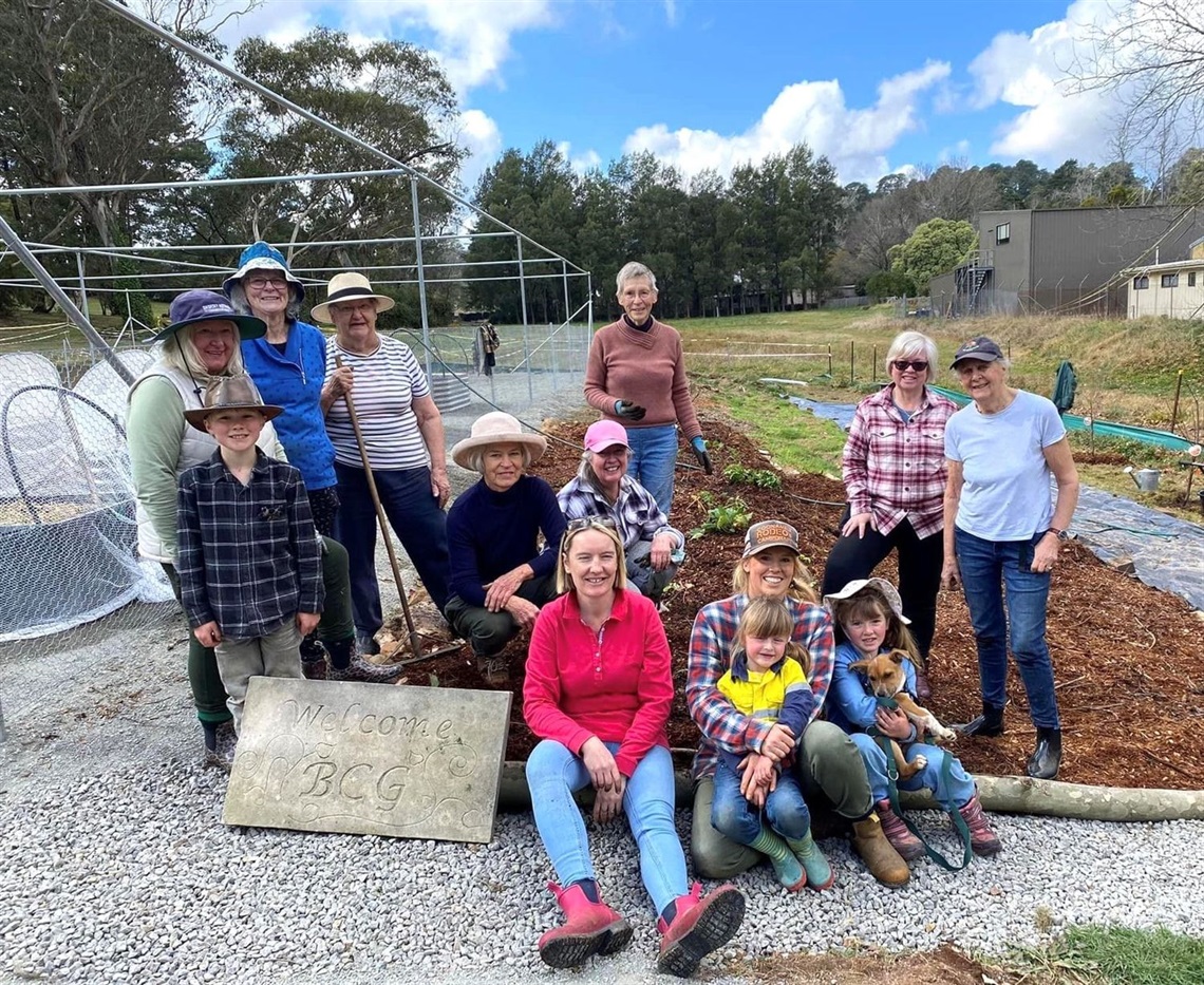 People at the Community Garden Bundanoon 