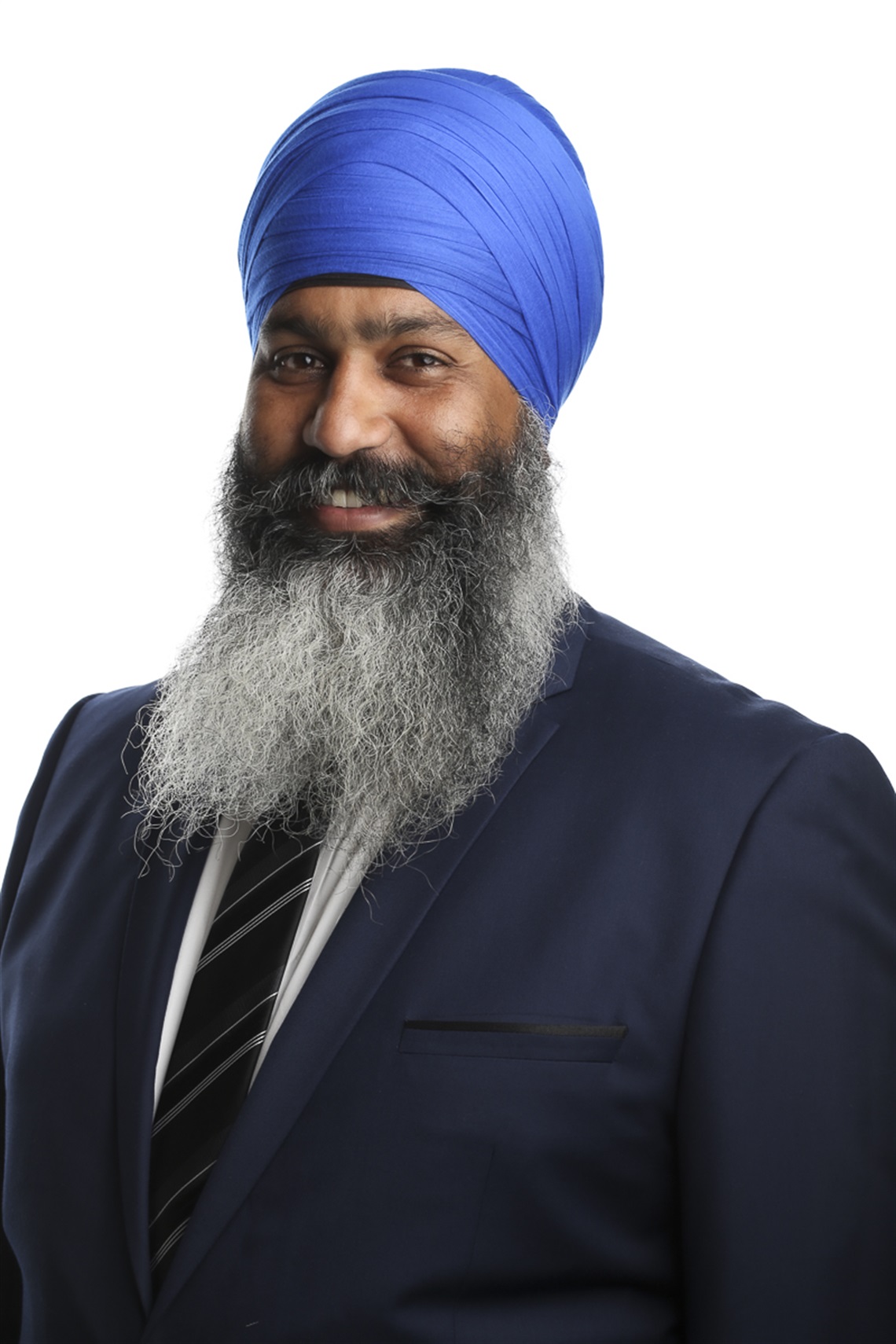 Man in a suit and turban