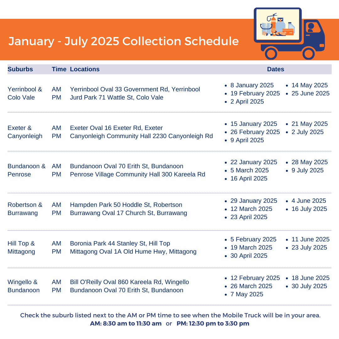 MCRC Schedule