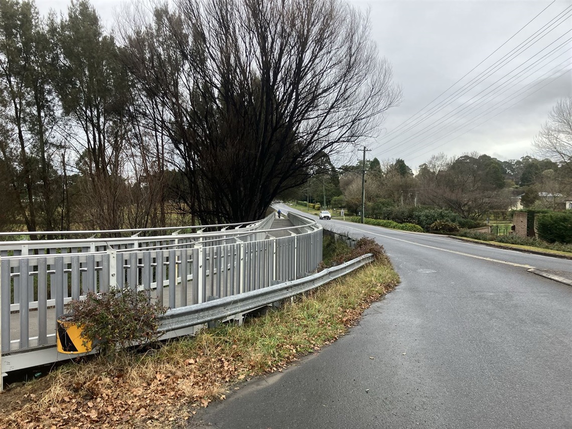 Photo image of the completed elevated footpath