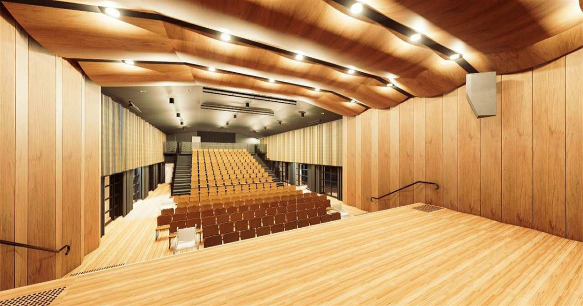 Artist impression of the stage at Bowral Memorial Hall