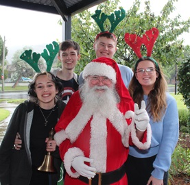 A group with Santa