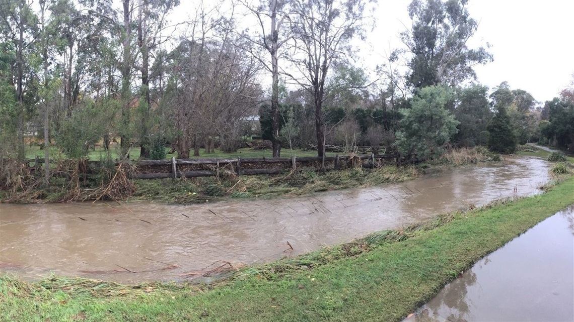 Residential flooding in Bowral 