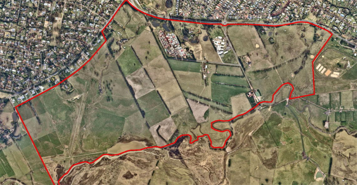 Bowral South New Living Area map