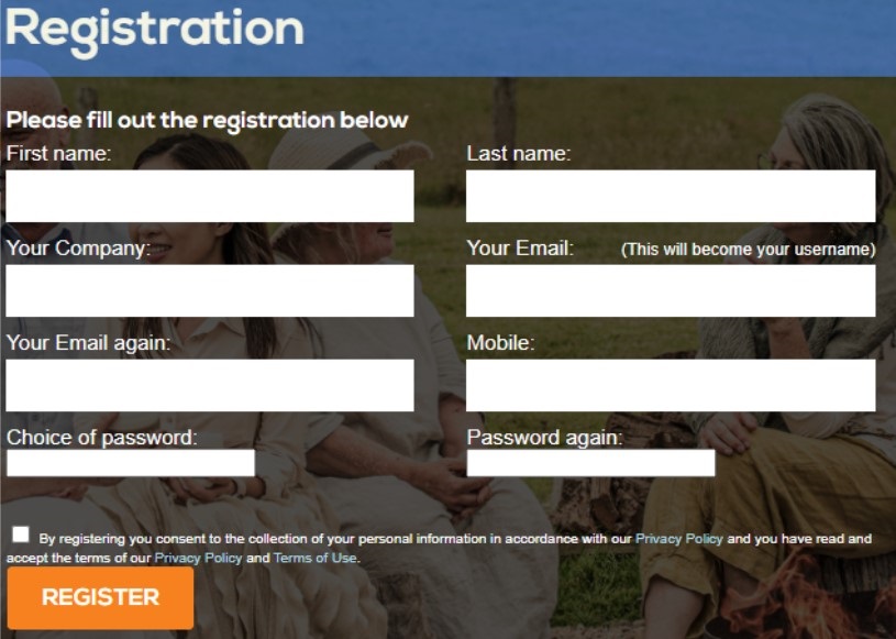 Contractor Safety Induction Introduction registration pop up screenshot