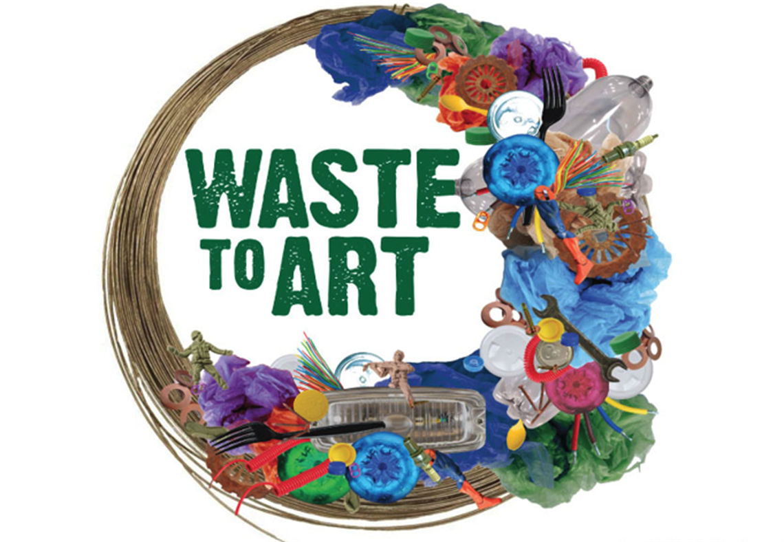 Logo image of the Waste to Art Event on 14 June 2024 at the Upcycle Centre in Moss Vale NSW 2577